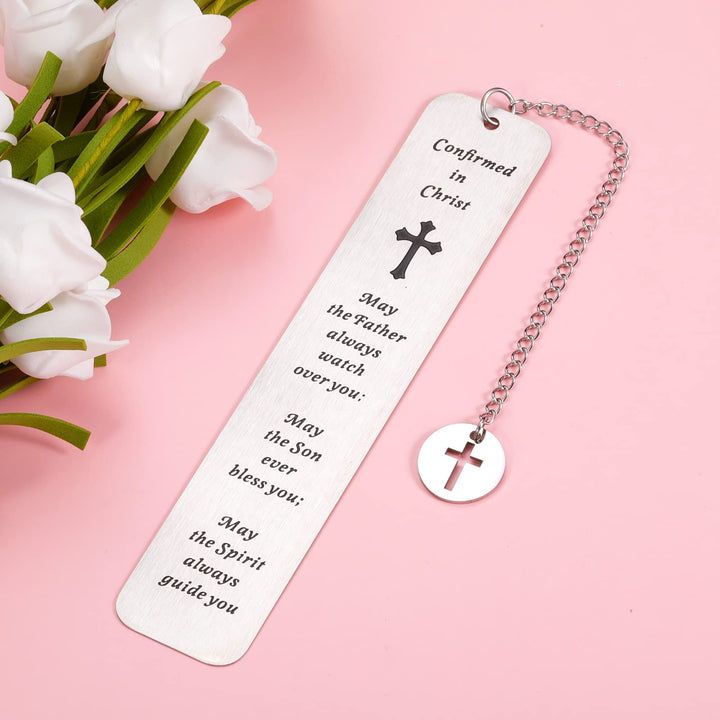 Confirmation Gifts Bookmark Baptism gifts for Girls Boys Christian Confirmation Gift for Godson Goddaughter Catholic Confirmation Gifts for Women Men Birthday Christmas for Religious Church Bulk Gifts