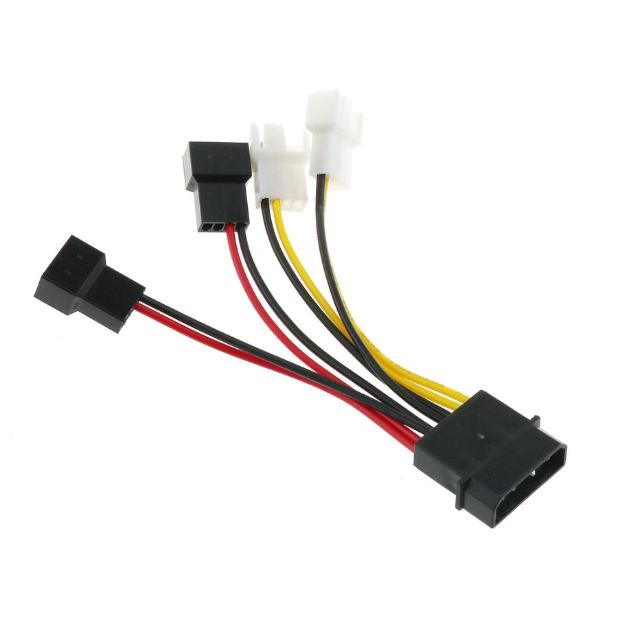 ITROLLE 4-Pin Molex to 3-Pin / 4 Pin Fan Power Cable Ad