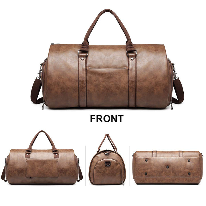 BOLOSTA Carry on Garment Bags for Travel Leather Garmen