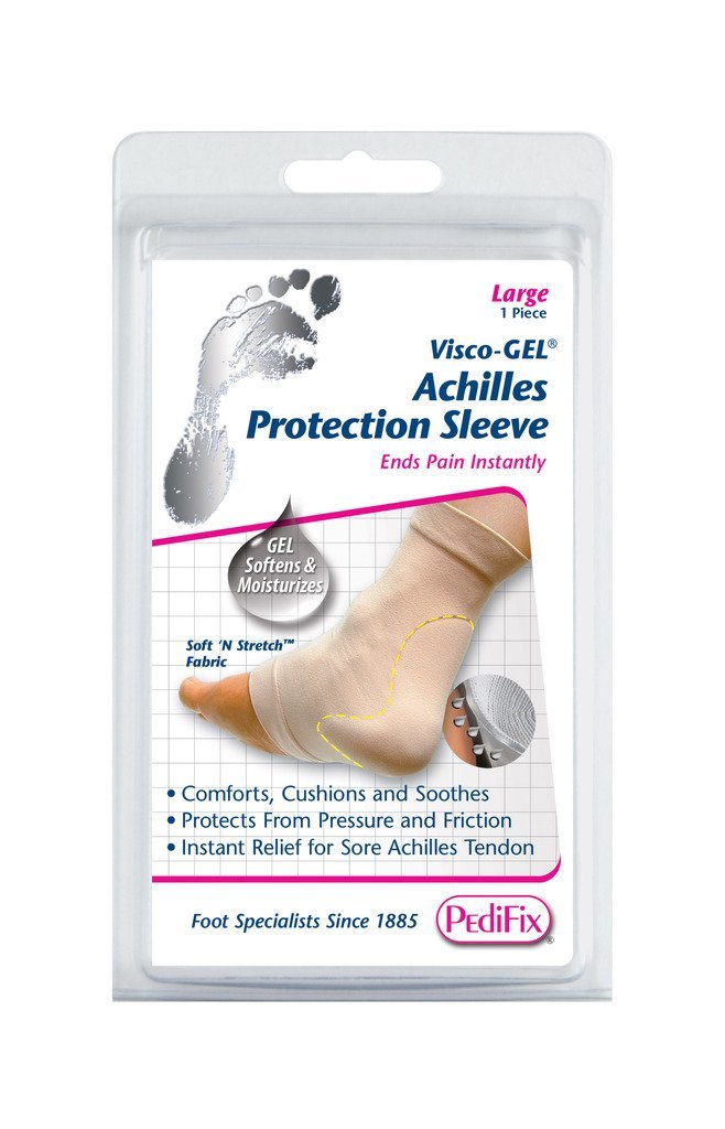 PediFix Visco-gel Achilles Protection Sleeve,White Large