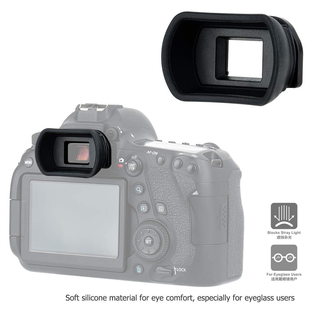Kiwifotos Long Soft Viewfinder Eyecup Eyepiece for Cano