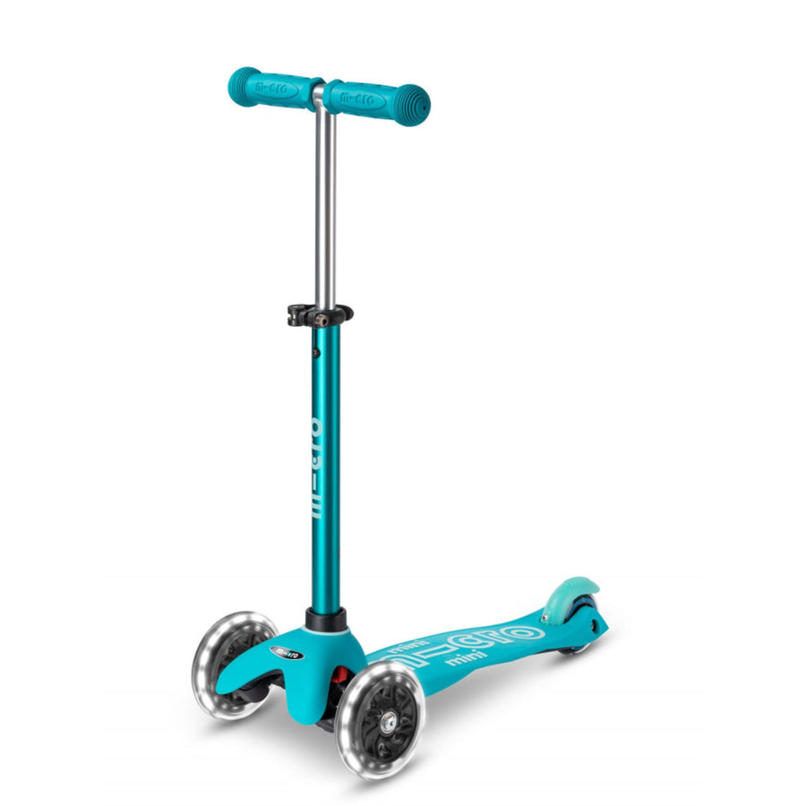 Kickboard | Mini Deluxe LED | Three-Wheeled | Lean-to-Steer Swiss-Designed Scooter | Motion-Activated Light-Up Wheels | Toddlers & Children Ages 2-5
