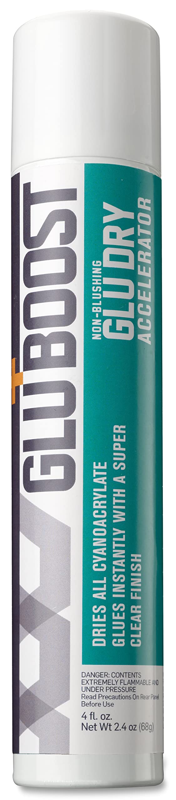 GluBoost Non-Blushing Glue Dry Ca Accelerator Spray, Super Clear Finish Ca Glue Accelerator, Dries All Cyanoacrylate Glue Instantly - Super Glue Accelerator Spray, Ca Glue Activator Spray