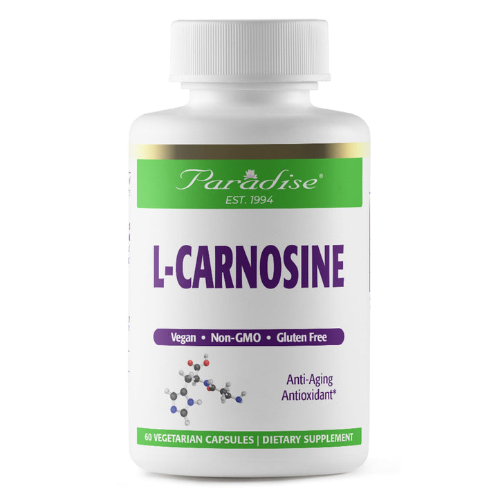 L-Carnosine, Super Potent, Ultra Pure, Antioxidant, Vegan, Non GMO, Gluten Free, 60 Vegetarian Capsules