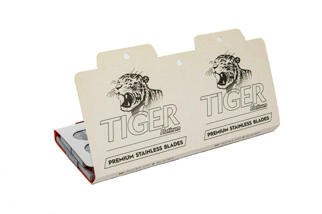 100 Tiger Platinum Double Edge Razor Blades