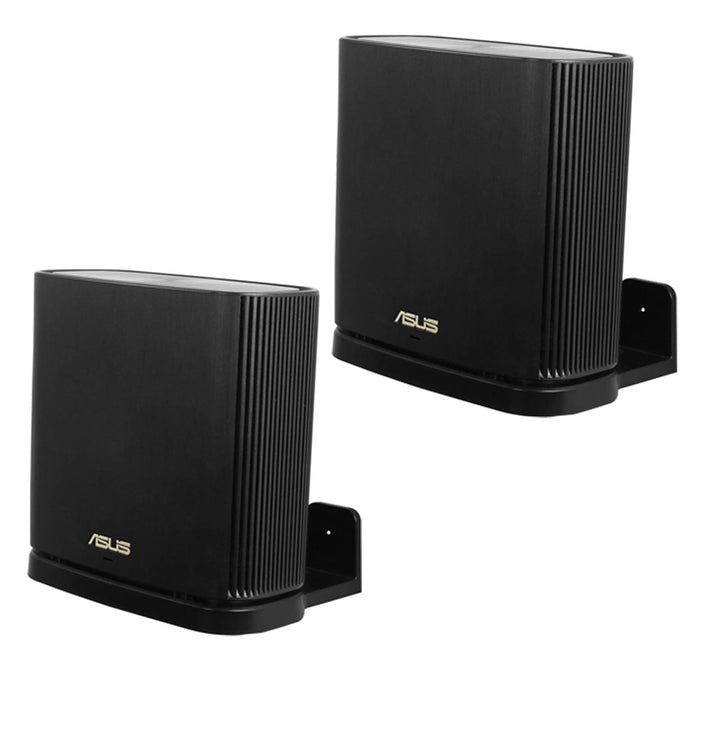 Wall Mount Holder for ASUS ZenWiFi AX AC (XT8 CT8 XT9) Whole-Home Tri-Band Mesh System WiFi 6 System Wall Bracket Hanger Stand Compatible with ASUS ZenWiFi AX AC (Black 2Pack)