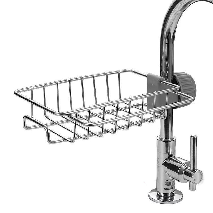 Hangningo Faucet Sponge Holder with Hook,Dish Rack for 