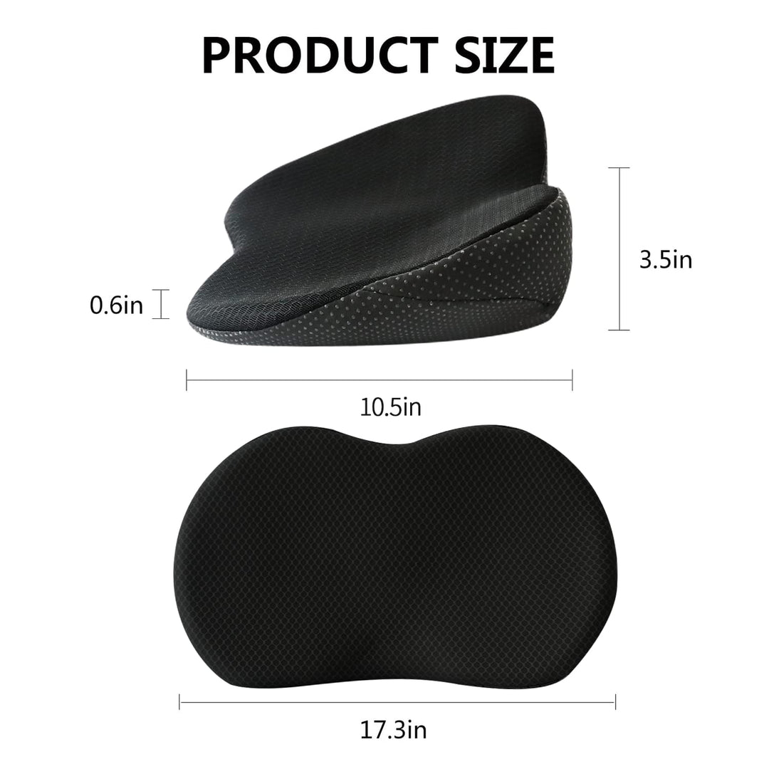 Car Seat Cushion - Memory Foam Car Seat Pad - Sciatica &amp; Lower Back Pain Relief - Car Seat Cushions for Driving - Road Trip Essentials for Drivers(Black)