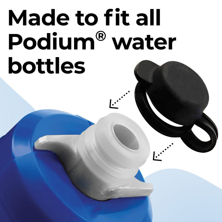 [2-Pack] Mud Caps for CamelBak Bottles - BPA-Free, Phthalate-Free, Lead-Free Silicone Cap/Top - Fits All Podium and Peak Fitness Bottles