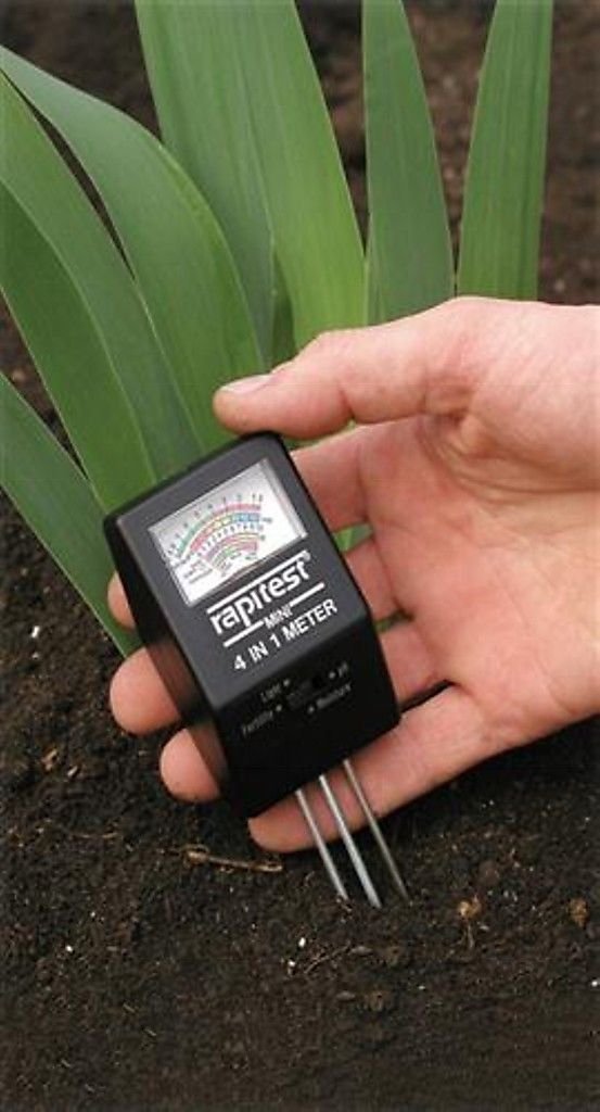 1818 Rapitest 4-in1 Soil pH/Moisture/Fertility/Light Tester, Fertility