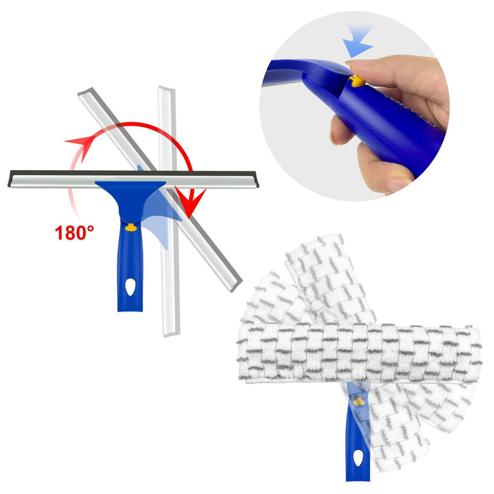 ITTAHO All Purpose Window Squeegee, with 58 Stainless S