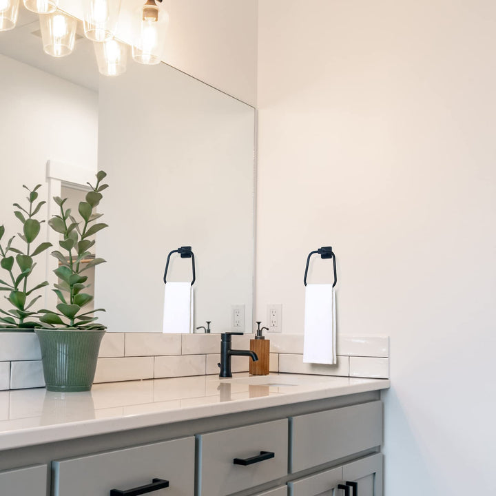 HouseAid Trapezoid Towel Holder for Bathroom, Stainless