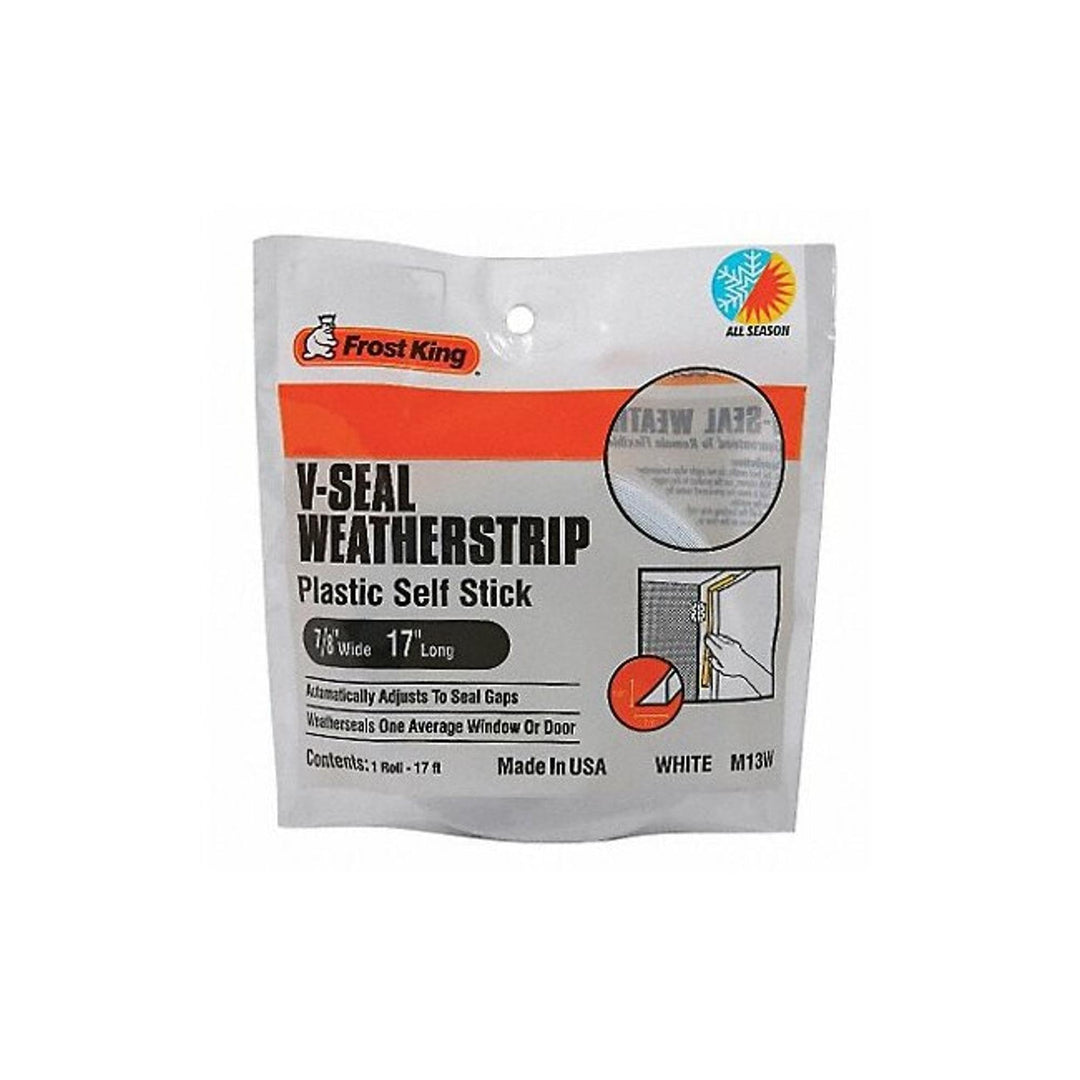 M13WH V-Seal Weather-Strip 7/8-Inch by 17-Feet White, 7/8 x 17&#39;