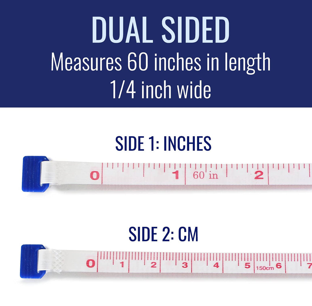 Mabis Retractable Tape Measure, Compact Flexibile Tape 