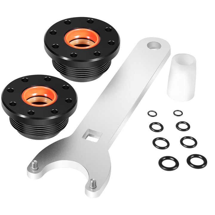HS5157 Front Mount Hydraulic Steering Cylinder Seal Kit with O-rings &amp; Pin Wrench Compatible with Seastar HC5340, HC5341, C5348, HC5358, HC5365, HC5375, HC6755 etc.