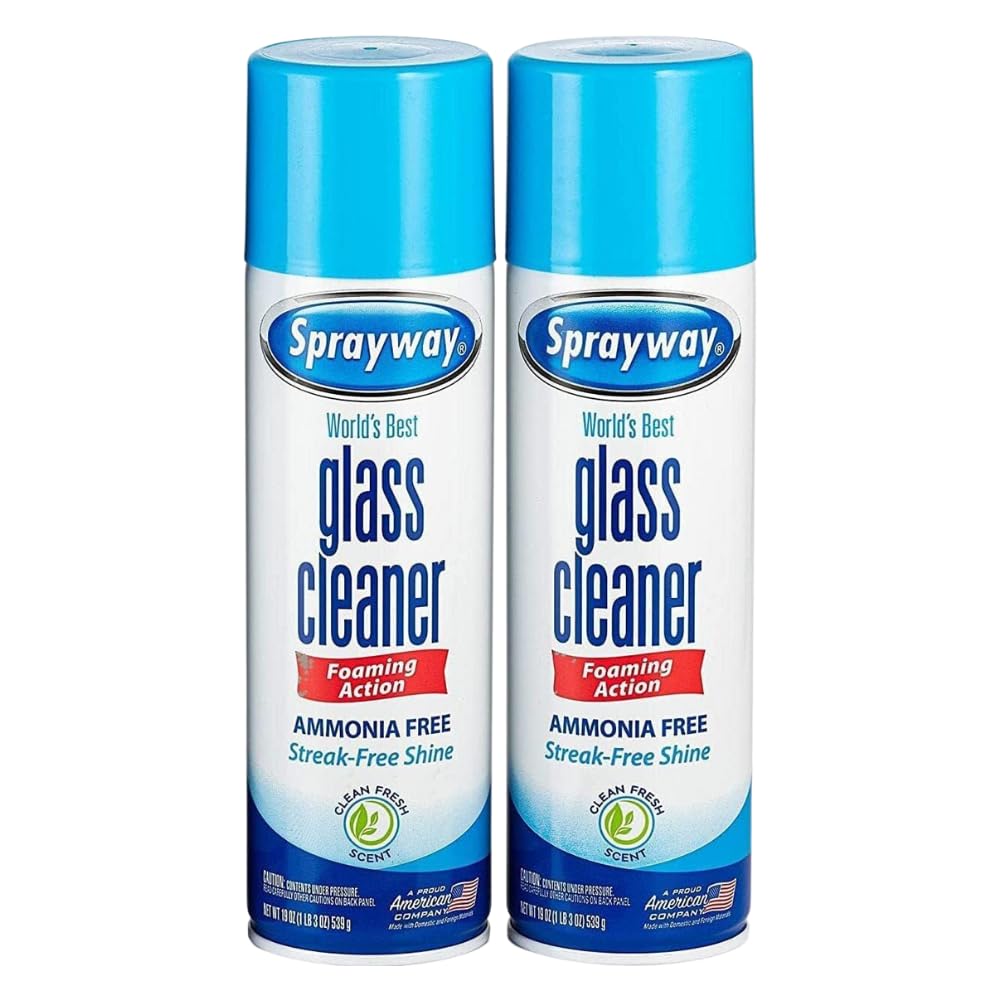 Blue Sprayway Sprayway Glass Cleaner 19 Oz Cans Pack of