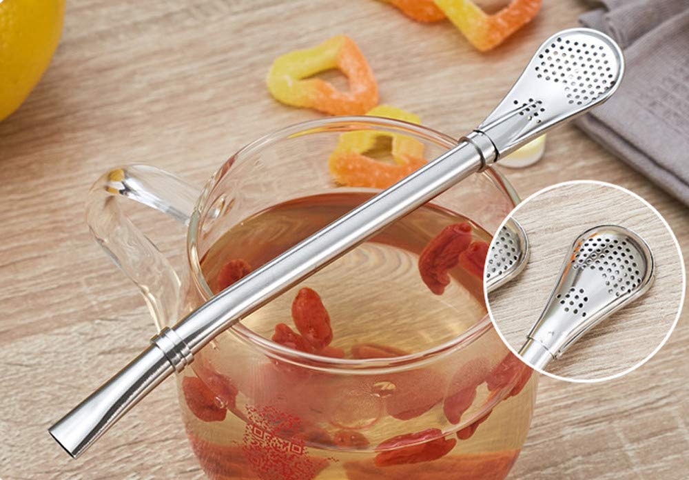EvaGo Reusable Stainless Steel Drinking Straws with Fil