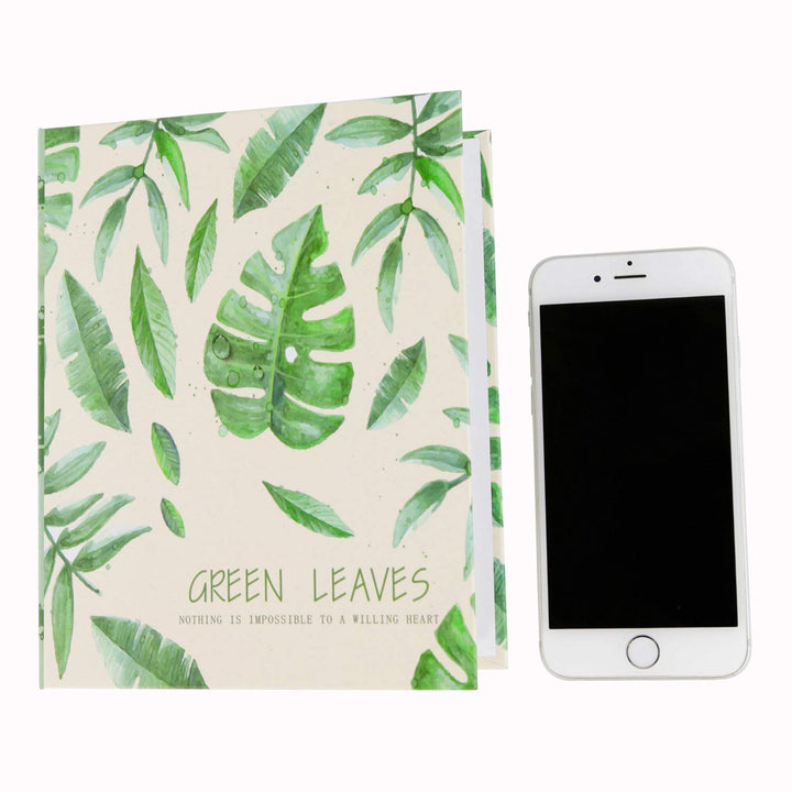 Photo Album 4x6 inch,100 Pockets Picture,Green Leaves Natural Style Tree,Green
