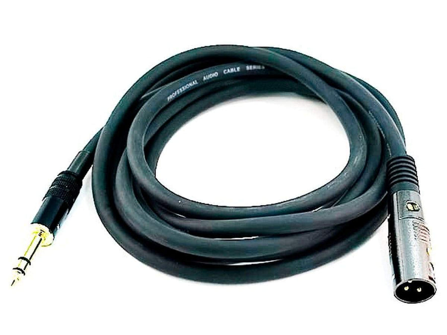 Monoprice XLR Male to 1/4-Inch TRS Male Cable - 10 Feet