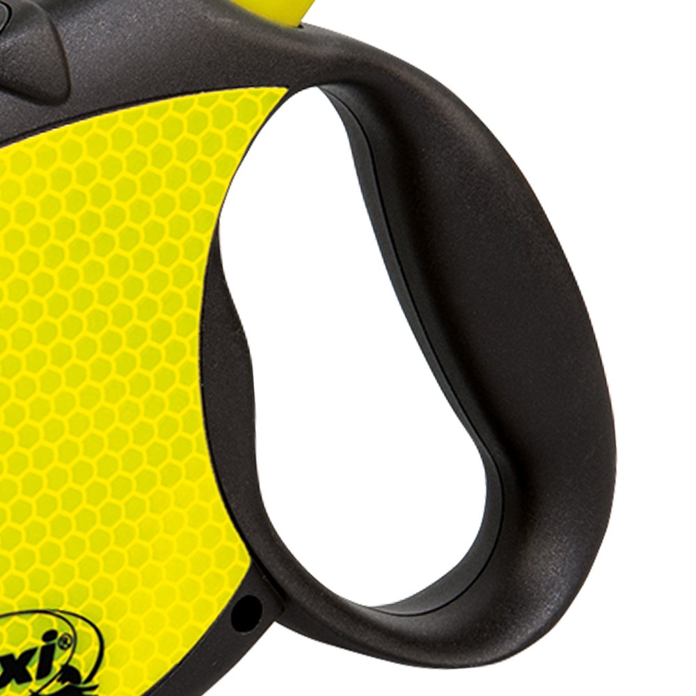 Neon Retractable Dog Leash (Cord) 16 ft, Medium, Black/Neon (PN2.266.S NEO.15)
