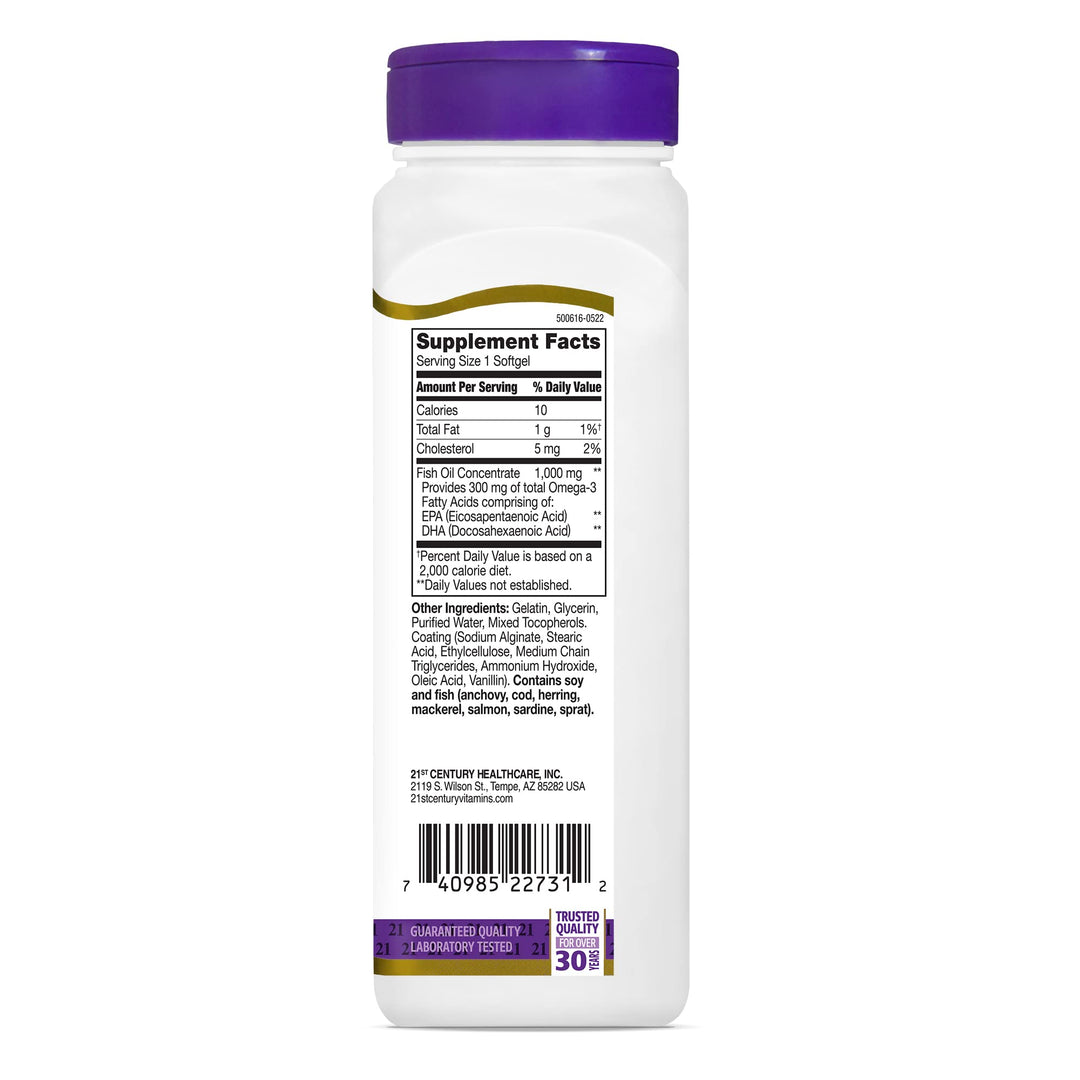 Fish Oil 1000 mg 90 Enteric Coated Softgels,