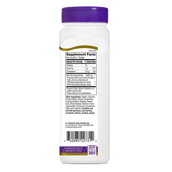 Fish Oil 1000 mg 90 Enteric Coated Softgels,