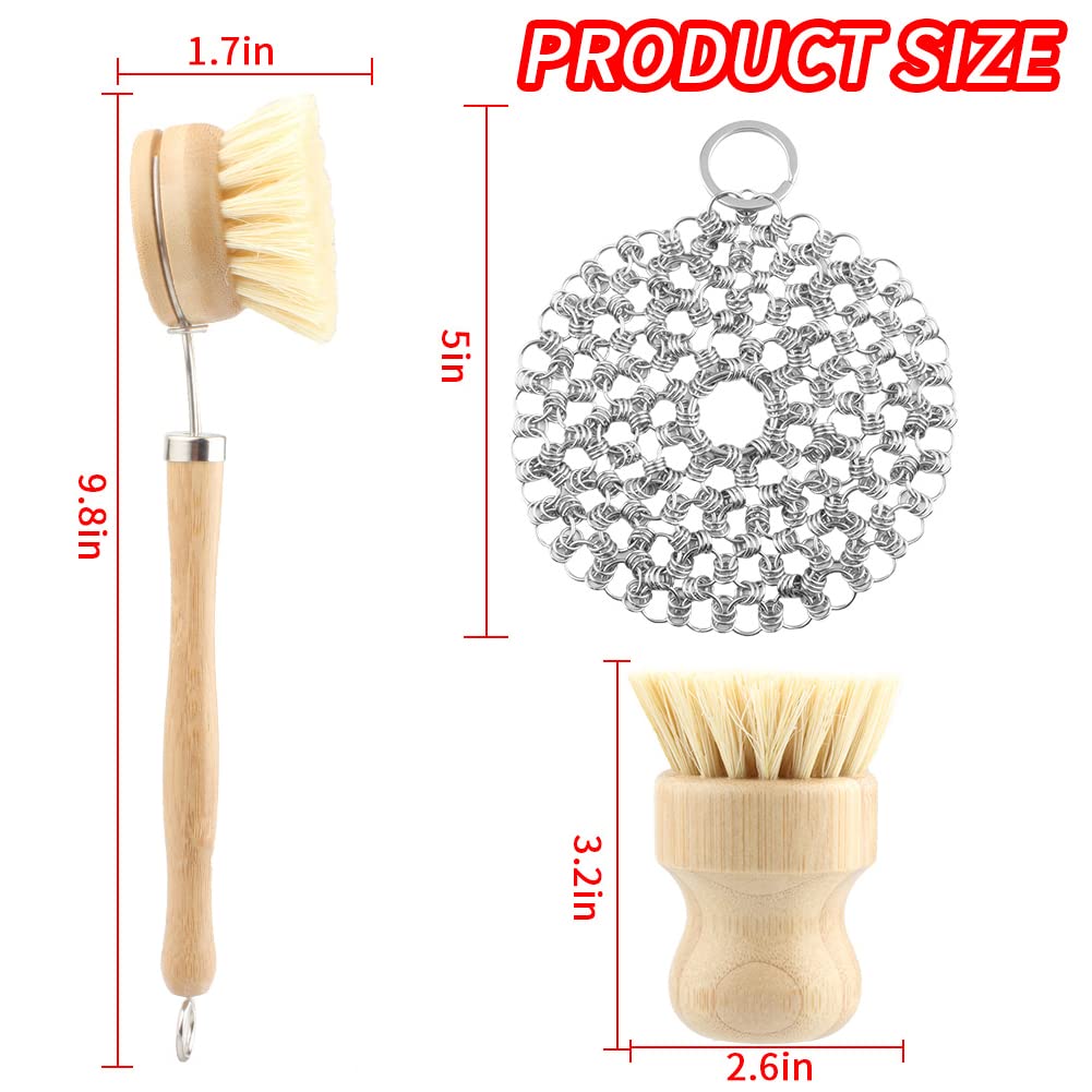 Cast Iron Scrubber - 7 Piece Cast Iron Cleaner Cast Iro