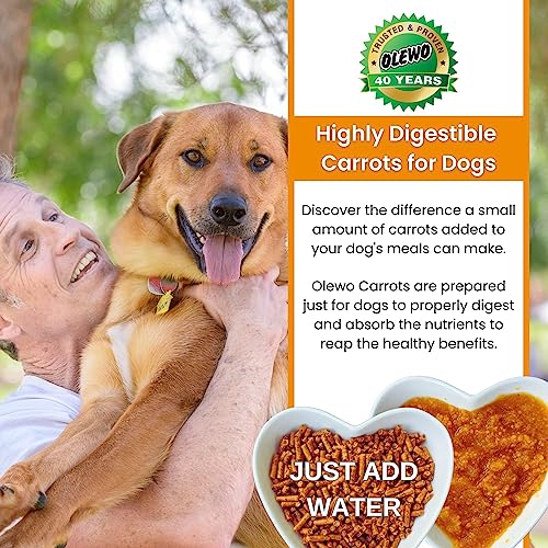 Original Carrots for Dogs – Fiber for Perfect Poop, Dog Food Toppers for Picky Eaters, Natural Skin &amp; Coat Support, Multivitamin, Probiotics for Digestive and Gut Health, 5.5 lbs