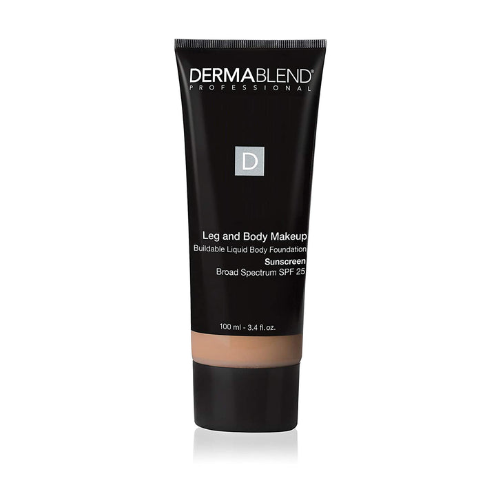 Leg and Body Makeup Foundation with SPF 25, 35C Light Beige, 3.4 Fl. Oz.