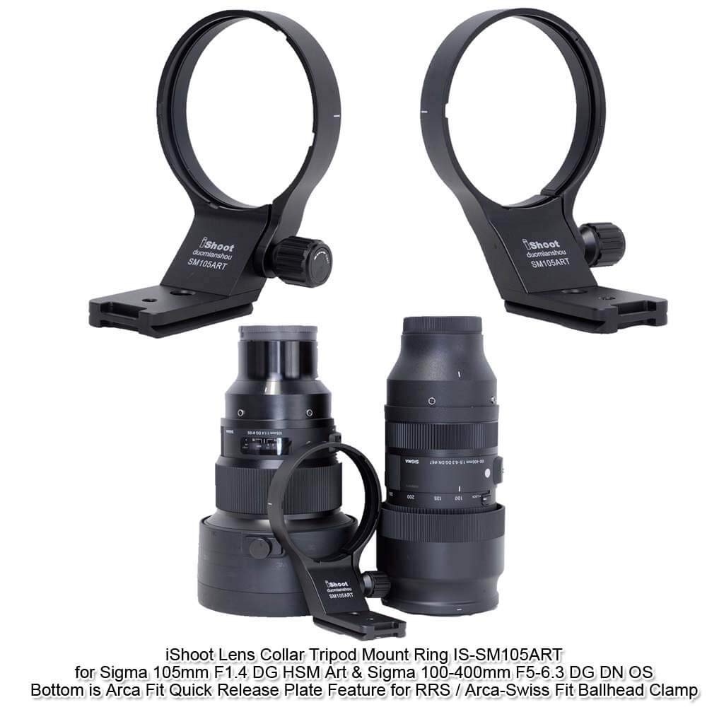 iShoot 82mm Metal Tripod Mount Ring Lens Collar Compati