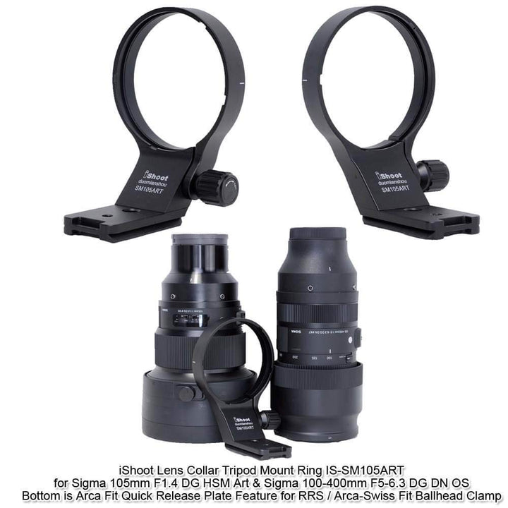 iShoot 82mm Metal Tripod Mount Ring Lens Collar Compati