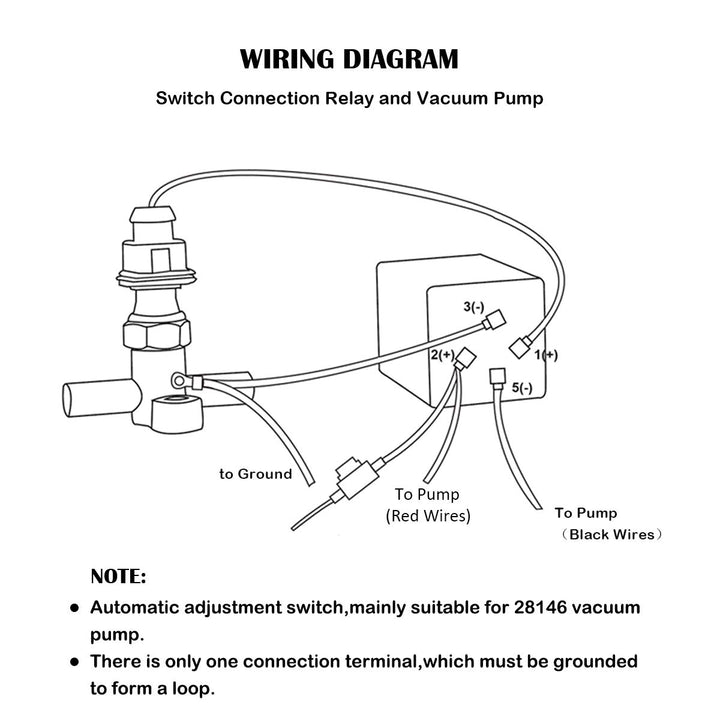28146 Electric Brake Vacuum Pump Switch Brake Vacuum Switch For Brake Booster Vacuum Pump Kit Electric Vacuum Pump
