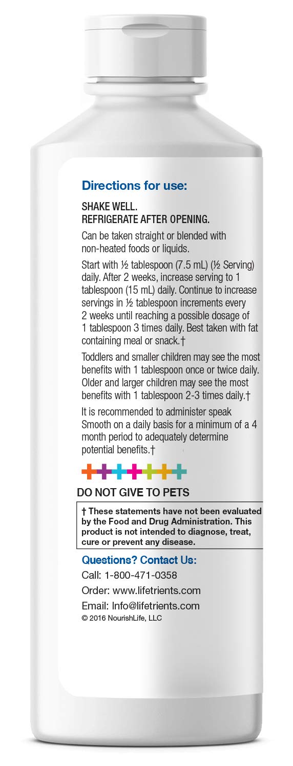 – Speak+D Smooth – Orange Vanilla – 15.2 oz – Pediatrician Formulated to Support Children with Special Nutritional Requirements – Omega-3 &amp; Vitamins E’s, K&#39;s &amp; D