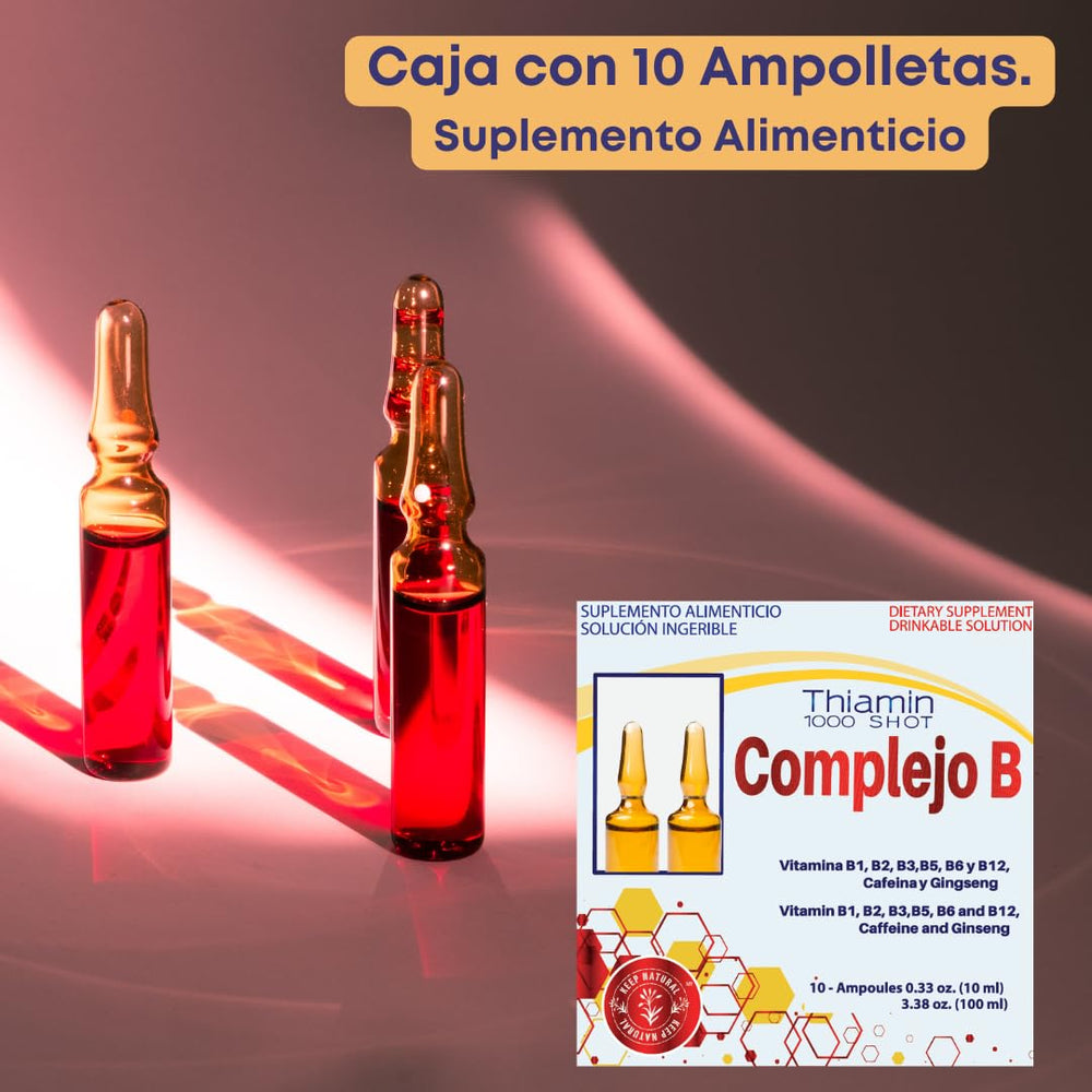 Thiamin B Complex, Complejo B 1000 Shot | Multi-Vitamin