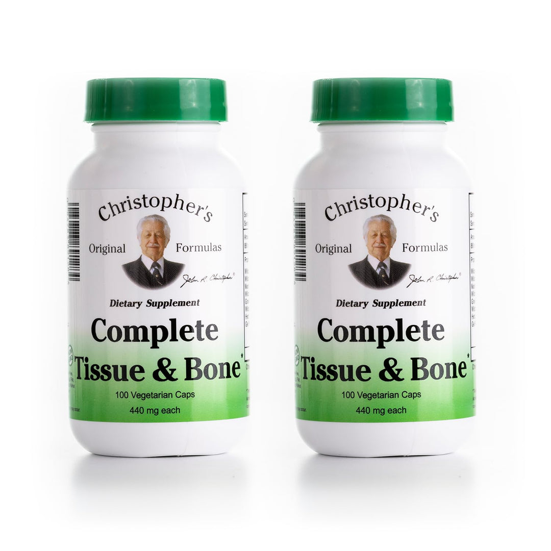 Dr. Christopher&#39;s Complete Tissue and Bone Formula 100 VegCap, Pack of 2