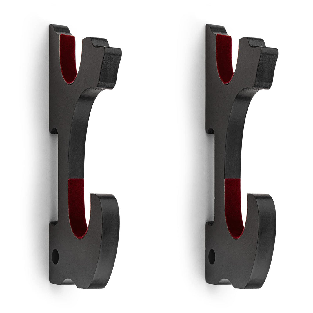 Ekkhysis Sword Holder Wall Mount 2-Tier Velvet Padded H