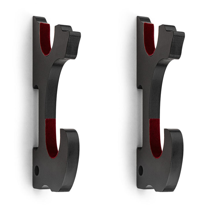 Ekkhysis Sword Holder Wall Mount 2-Tier Velvet Padded H