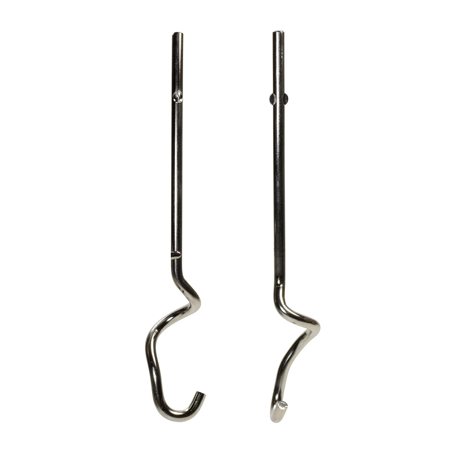 Stainless Steel Dough Hooks Compatible with KitchenAid Hand Mixers KHM2DH