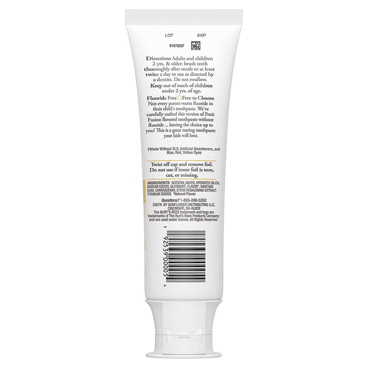Burts Bees Burt&#39;s Bees Kids Toothpaste, Fluorid