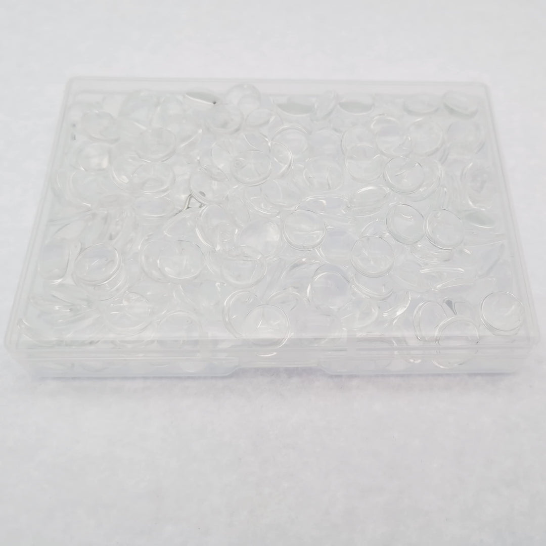 Transparent Glass Cabochons Clear Round Flat Back Dome Tile Cabochon Covers for Cameo Photo Pendant Jewelry Making (8mm-550pcs)