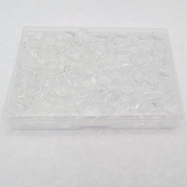 Transparent Glass Cabochons Clear Round Flat Back Dome Tile Cabochon Covers for Cameo Photo Pendant Jewelry Making (8mm-550pcs)