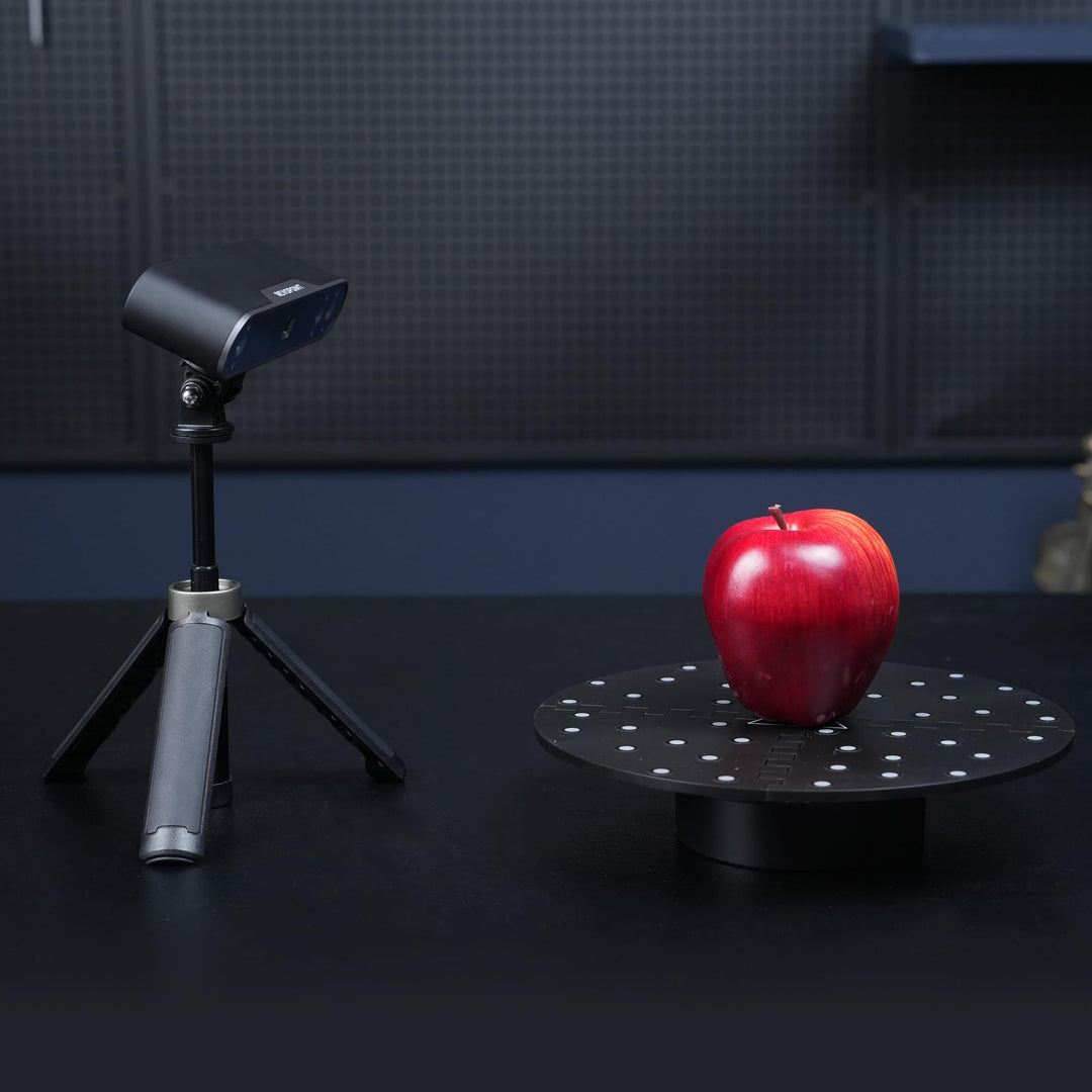 Portable Turntable for All 3D Scanners, Equipped with Marked Top Cover, Easy Scanning of Featureless and Small and Medium Objects