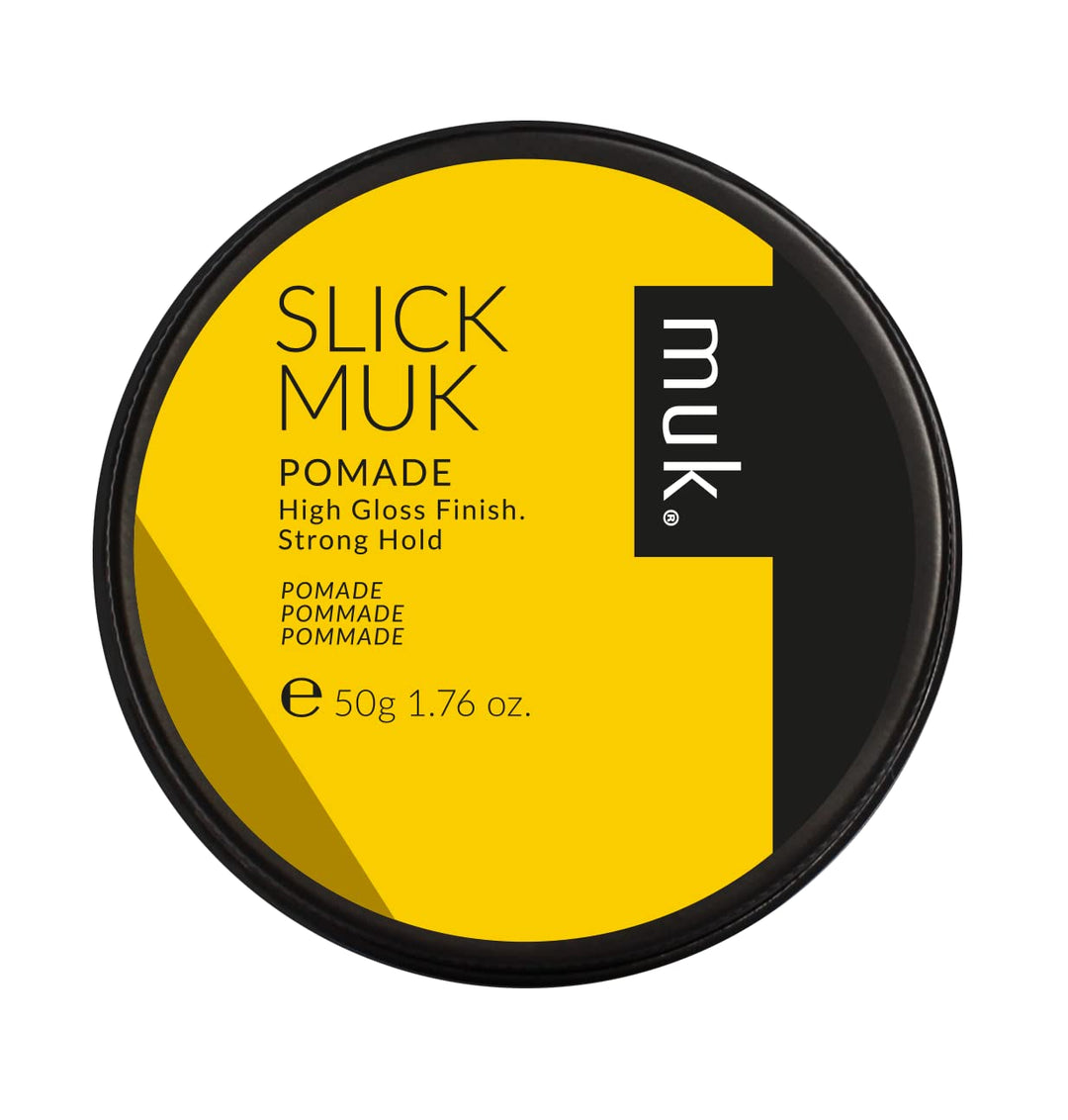 Muk Haircare Slick Muk High Gloss Pomade, Strong Hold Hair Pomade for Men - 1.76oz