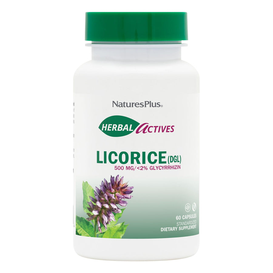 NaturesPlus Herbal Actives Licorice (DGL) 500 mg - 60 C