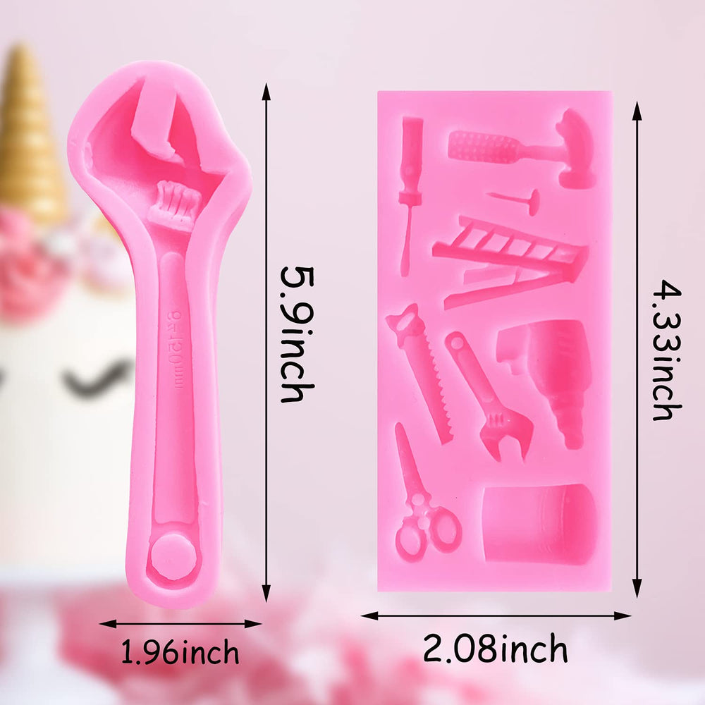 Doumeny 3Pcs Hardware Tools silicone Mold,Construction 