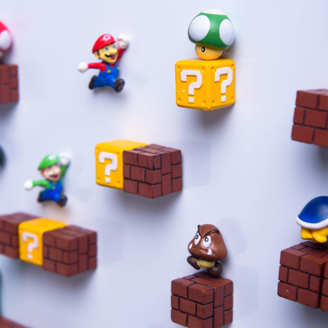 20 PCS Fridge Magnets Plumber - 3D Refrigerator Magnets Set,Plumber Rocket Office Mushroom Magnets,Calendar Magnet,Whiteboard Magnets,Christmas Magnets,Perfect for Ornaments Decoration