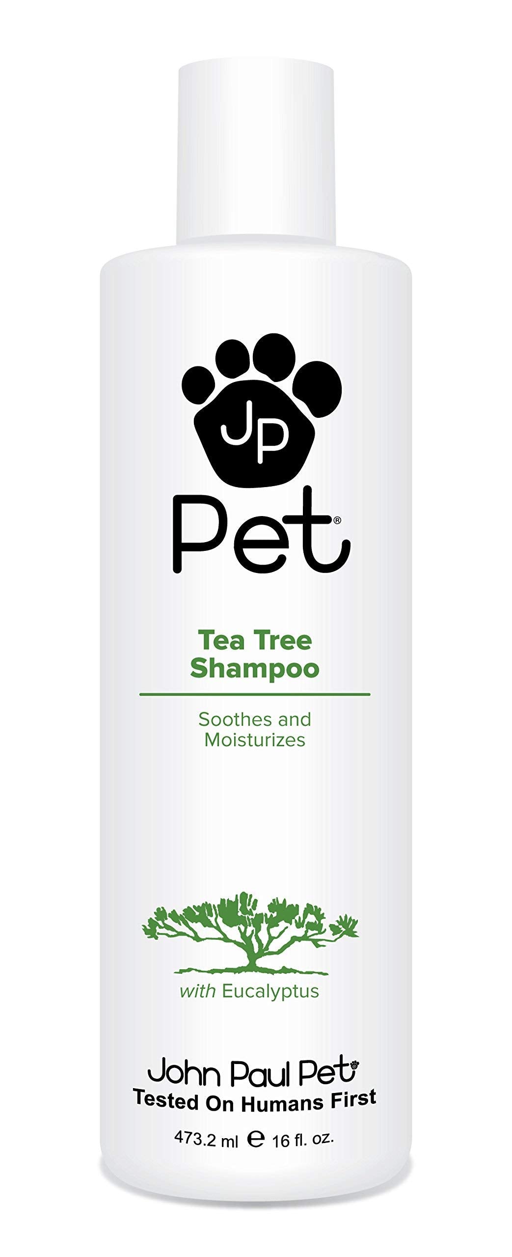 Australian Tea Tree and Eucalyptus Oil Shampoo for Dogs and Cats, Cleanses Moisturizes and Soothes, 16-Ounce, clear (JPS5484)