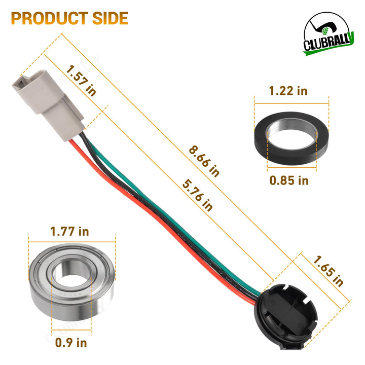 Club Car Speed Sensor and GE Magnet Golf Cart DS IQ &amp; Precedent with GE Motor Only, OEM#102265601