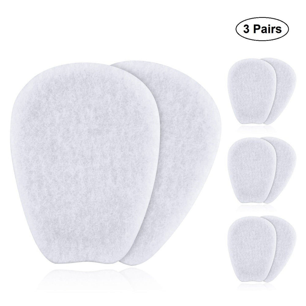 3 Pairs of Felt Tongue Pads Cushion for Shoes Size Medi