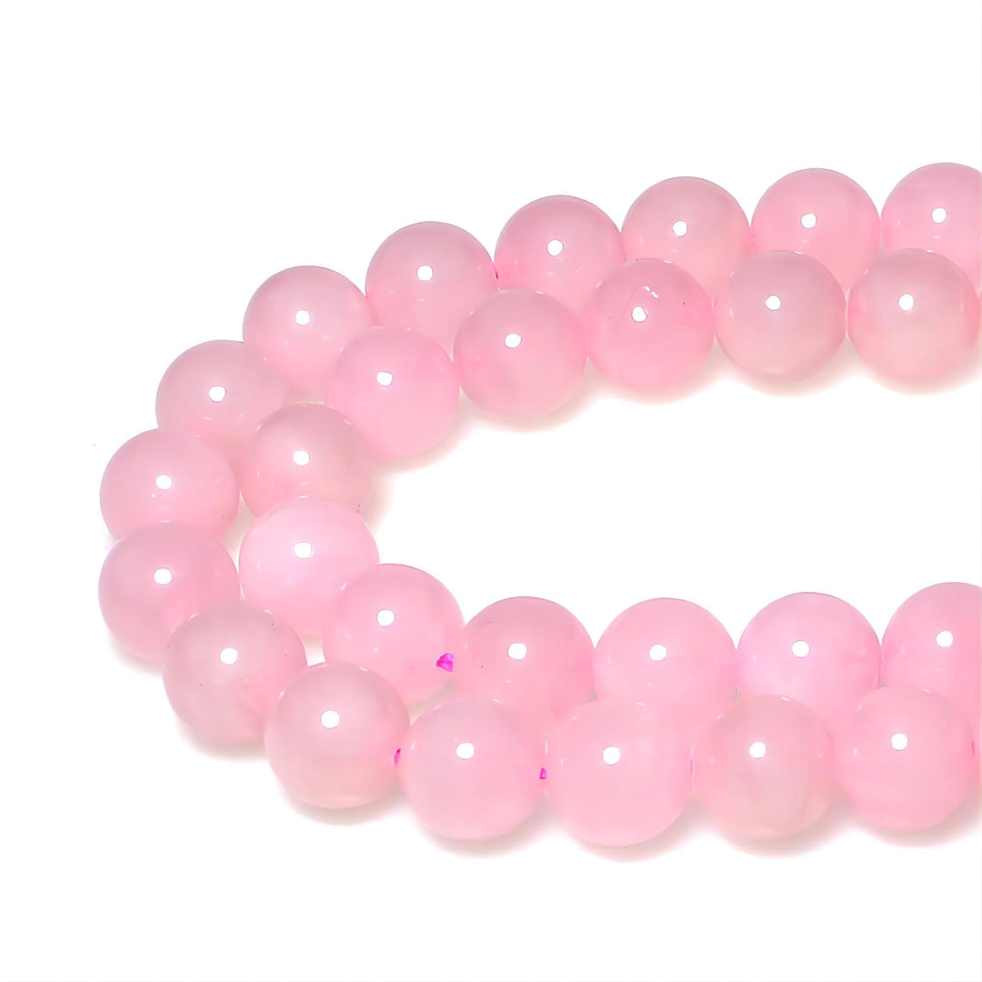 7A Pure Natural Rose Quartz Beads Round Loose Beads for Jewelry Making DIY Bracelet 15 (8mm)